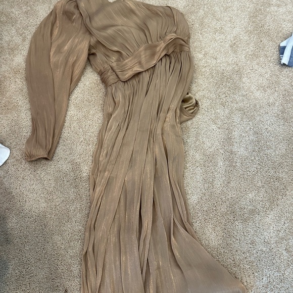 Anthropology Gold Jumpsuit BRAND NEW - Picture 4 of 4